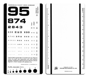 Rosenbaum Pocket Vision Screener
