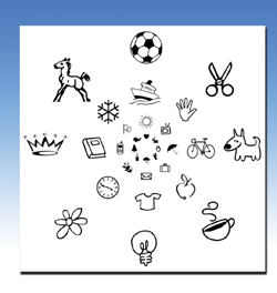 Children'sPeripheral Awareness Chart(Package of 30) (VTE)