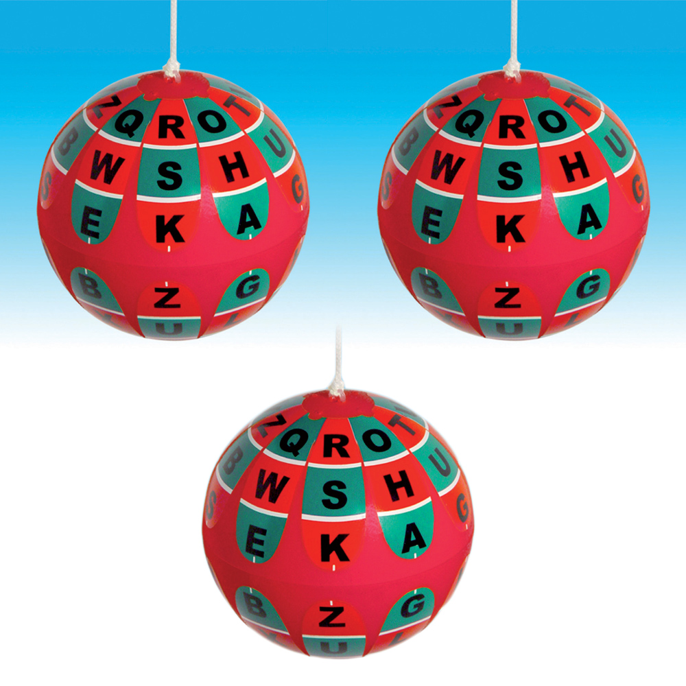  Soft R/G Training Ball (VTE)   (Pkg. of 3) - with Letters