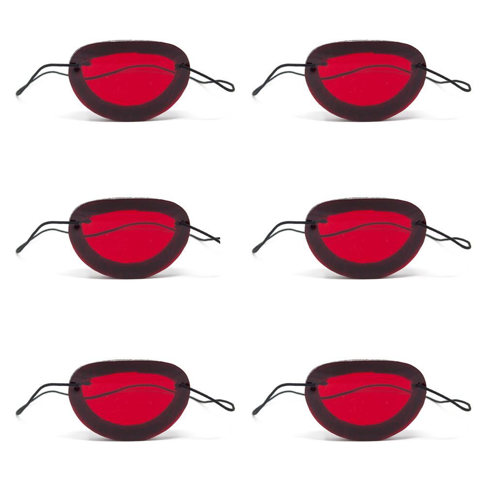  Foam Occluders   (Package of 6)   Red Filter 
