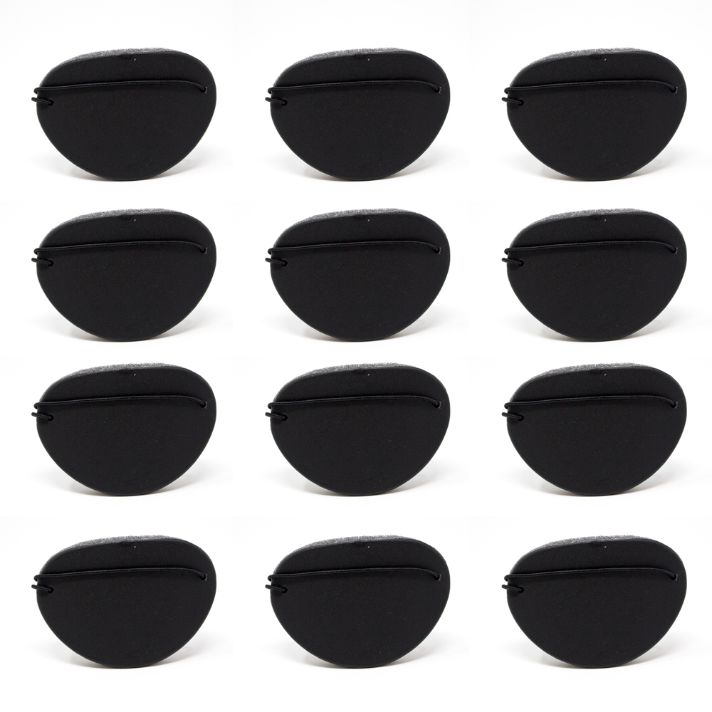  Eye Shields With Foam (Large)  Color:  Black  43mm x  65mm  (Package of 12) 