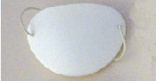  Eye Shields With Foam (Large)  Color:  White  43mm x  65mm   (Package of 12) 
