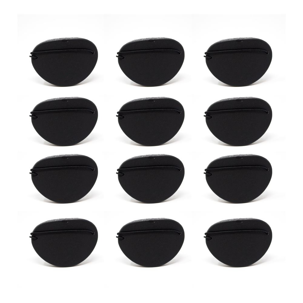  Eye Shields With Foam (Small)  Color:  Black  35mm x  55mm  (Package of 12) 