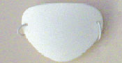  Eye Shields With Foam (Small)  Color:  White  35mm x  55mm  (Package of 12) 