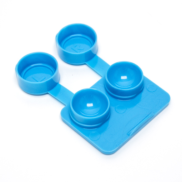  (50) Jumbo  Contact Lens Cases   (Aqua)  10mm Deep x 22mm Diameter