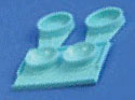  (50) Jumbo  Contact Lens Cases    (Light Blue)   10mm Deep x 22mm  Diameter