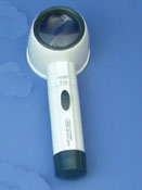  (I)   Coil Illuminated  Hand Magnifier   (4.7x Magnification)   Uses (2) "C" Batteries