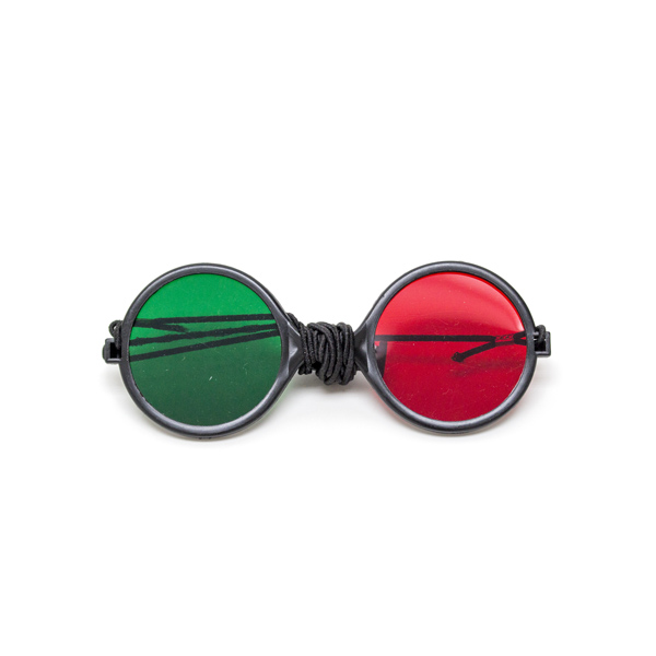  Child Size Red/Green Reversible Goggles   (Single Pair)  with Elastic 