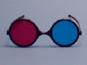  Child Size Red/Blue Reversible Computer Goggles   (Package of 6) 