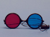  Child Size Red/Blue Reversible Computer Goggles with Elastic   (Package of 6) 
