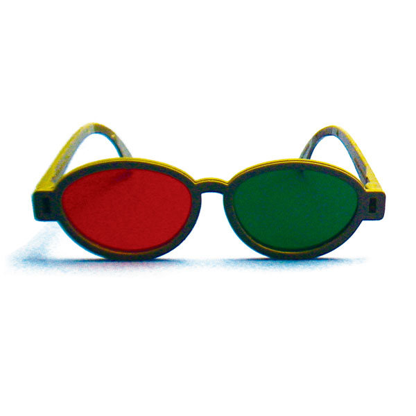  Modern Model  Red/Green Goggles   (Single Pair) 