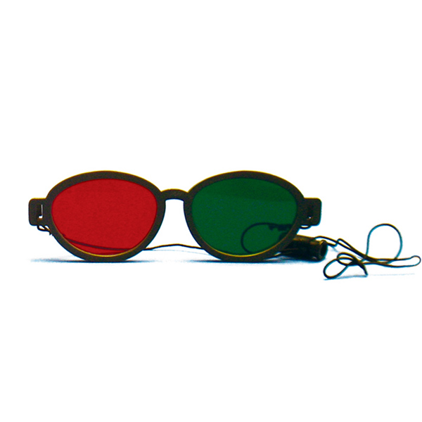  Modern Model  Red/Green Goggles with Elastic   (Single Pair) 
