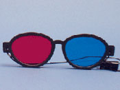  Modern Model  Red/Blue Computer Goggles with Elastic   (Package of 6)