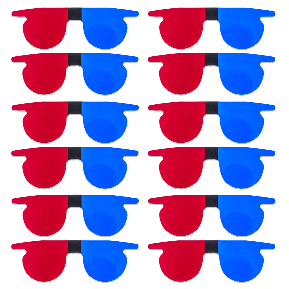 SlipIns - Red/Blue Flat SlipIns(Sold by Dozen)Packed in Individual Bags