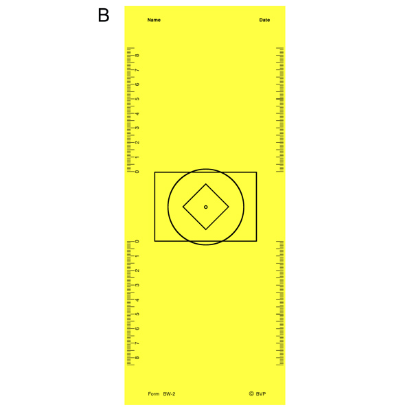 (B)  Wolff Cheiroscope  Tracing Form   (75 Sheets) 