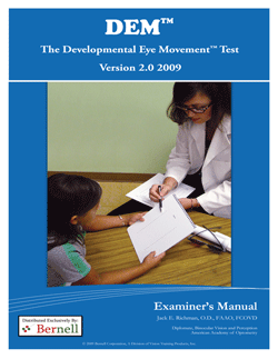 Developmental Eye Movement&trade; Test (DEM&trade;)Examiner's Manual Version 2.0(Includes Software CD)