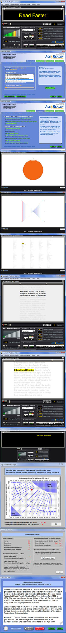 AceReader&reg; Pro Deluxe PlusVT SoftwareSupports Unlimited Users Per Stand-Alone Computer