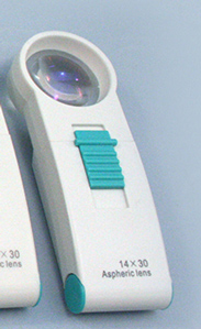  LED Pocket Magnifier   (14X) 30mm 