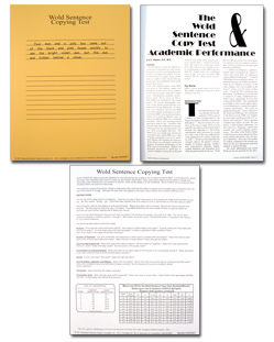 Wold Sentence Copying Test