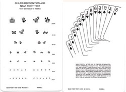BC2207  Card with child recognition items on one side & playing cards on the other.