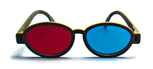 Modern Model Red/Blue Computer Goggles - Modern Model Red/Blue Computer Goggles(Package of 6)