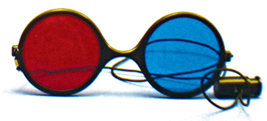  Child Size Red/Blue Reversible Computer Goggles with Elastic   (Single Pair) 