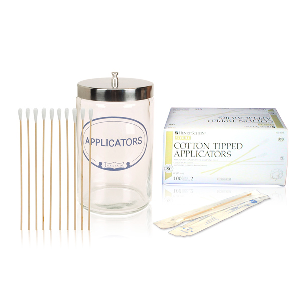 Cotton Tipped Applicators and Glass Dispenser, Disinfection/Prevention